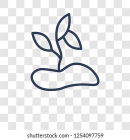 Germination icon. Trendy Germination logo concept on transparent background from Agriculture Farming and Gardening collection