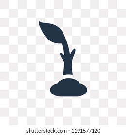 Germination vector icon isolated on transparent background, Germination transparency concept can be used web and mobile