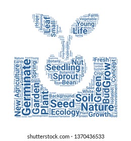 germination word cloud. tag cloud about germination