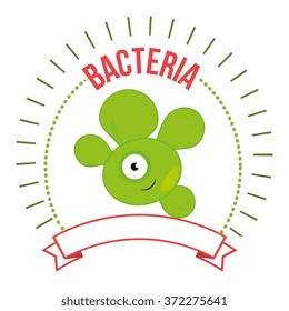 Germs and bacteria cartoon