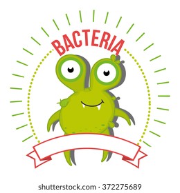 Germs and bacteria cartoon