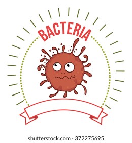 Germs and bacteria cartoon