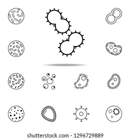 germs icon. Bacteria icons universal set for web and mobile