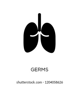 Germs icon. Germs symbol design from Health and medical collection. Simple element vector illustration on white background.