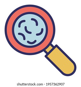 Germs Outline vector icon which can easily modify or edit
