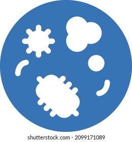 germs vector illustration isolated on a transparent background . glyph vector icons for concept or web graphics.