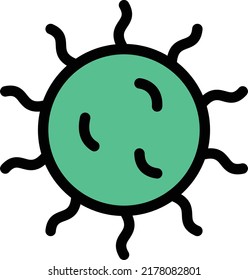 Germs Vector illustration on a transparent background.Premium quality symmbols.Stroke vector icon for concept and graphic design.