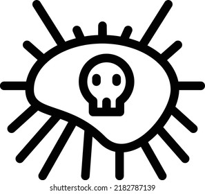 germs Vector illustration on a transparent background. Premium quality symmbols. Thin line vector icons for concept and graphic design. 
