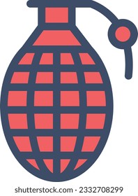 ilustración vectorial de gernade aislada en un fondo transparente. iconos vectoriales de color para el concepto o los gráficos web.