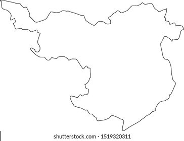 gerona province map in Catalonia Spain