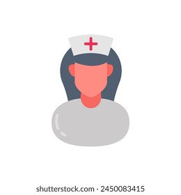 Gerontological Nurse icon in vector. Logotype
