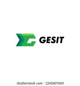 Gesit Logo Template letter g delivery logistic transport