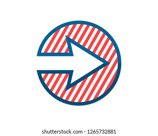 gestalt right direction arrow