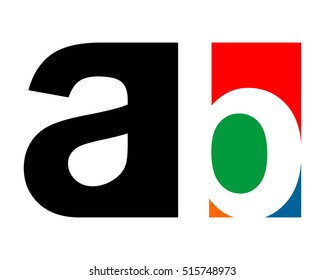 gestalt typography alphabet typeset typeface logotype font image vector icon