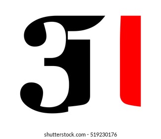 gestalt typography typeset logotype numeral numeric nominal image vector icon