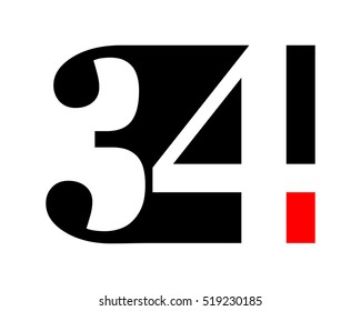gestalt typography typeset logotype numeral numeric nominal image vector icon
