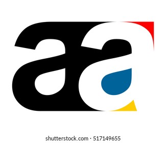 gestalt typography typeset typeface alphabet font image vector icon