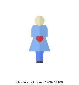 gestation flat vector icon