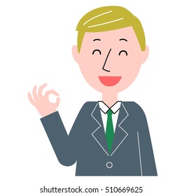 Gesture of businessman