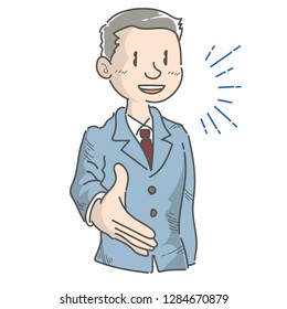 Gesture of businessman  - Handshake