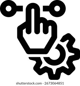 Controle De Gesto, Configuração De Gesto, Ícone De Contorno Manual