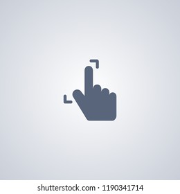 Gesture full screen, vector best flat icon on white background , EPS 10