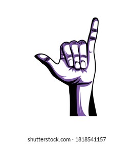 Vector de diseño de plantillas de logotipo de llamadas manuales de gesto