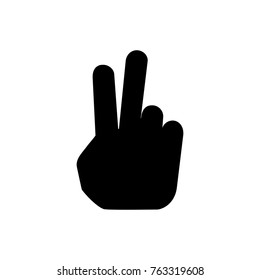 gesture hand icon peace symbol vector icon