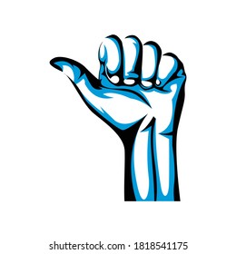 Gesture Hand Thumb Logo Template Design Vector