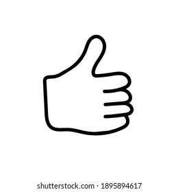 gesture Hand vector with Hand drawn on white background
