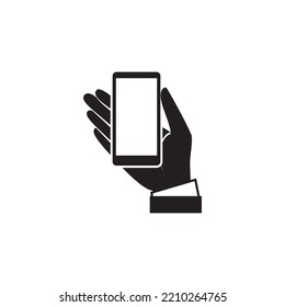 gesto con smartphone, icono con smartphone.