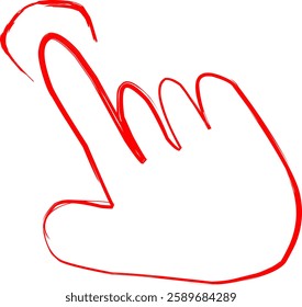 gesture icon in Doodle style