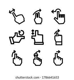 gesture icon or logo isolated sign symbol vector illustration - Collection of high quality black style vector icons
