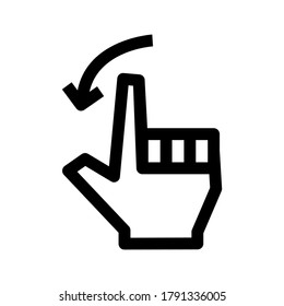 gesture icon or logo isolated sign symbol vector illustration - high quality black style vector icons

