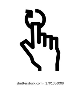 gesture icon or logo isolated sign symbol vector illustration - high quality black style vector icons
