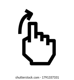 gesture icon or logo isolated sign symbol vector illustration - high quality black style vector icons
