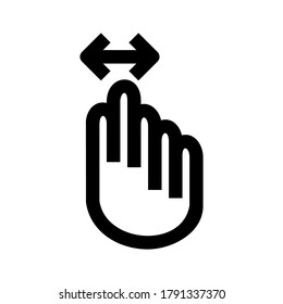 gesture icon or logo isolated sign symbol vector illustration - high quality black style vector icons
