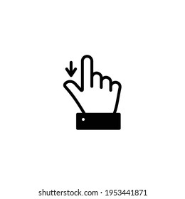 gesture icon or logo isolated sign symbol vector illustration - Collection of high quality black style vector icons