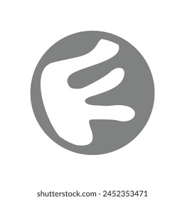 Gesture icon on white background. Icon illustration for web design. web browser icon design element in logo of sulawesi island