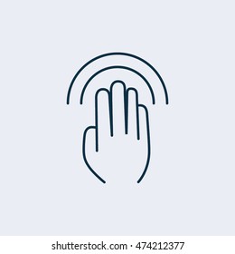 Gesture icon touch devices,vector illustration