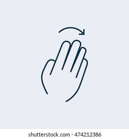 Gesture icon touch devices,vector illustration