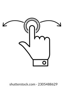 gesture icon, vector best line icon.