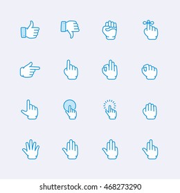 Gesture icons
