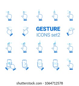 Gesture Icons Set for Mobile Touch Devices.