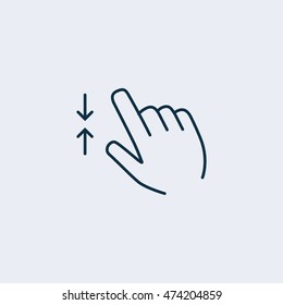Gesture icons for touch device