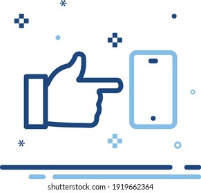 Gesture indicate preference signal  them  these  those