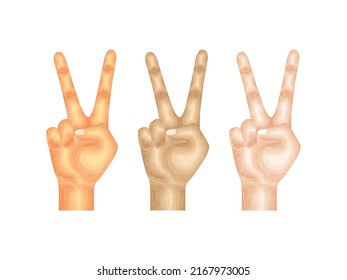 gesture language hand vector body arm sign finger part model anatomy collection skin human idea up
