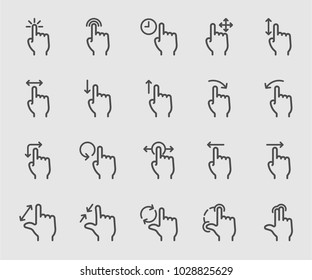 Gesture Line Icon