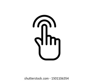 Gesture line icon. Vector symbol in trendy flat style on white background.Web sing for design.
