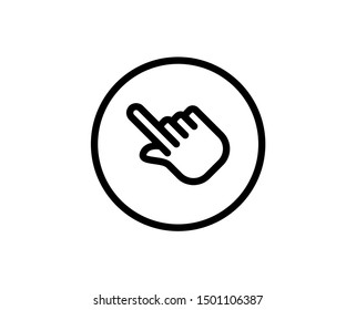 Gesture line icon. Vector symbol in trendy flat style on white background.Web sing for design.